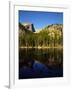 Hallet Peak Reflected in Dream Lake, Rocky Mountain National Park, Colorado, USA-Bernard Friel-Framed Photographic Print