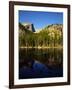 Hallet Peak Reflected in Dream Lake, Rocky Mountain National Park, Colorado, USA-Bernard Friel-Framed Photographic Print