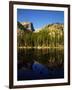 Hallet Peak Reflected in Dream Lake, Rocky Mountain National Park, Colorado, USA-Bernard Friel-Framed Photographic Print