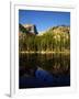 Hallet Peak Reflected in Dream Lake, Rocky Mountain National Park, Colorado, USA-Bernard Friel-Framed Photographic Print