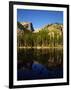 Hallet Peak Reflected in Dream Lake, Rocky Mountain National Park, Colorado, USA-Bernard Friel-Framed Photographic Print