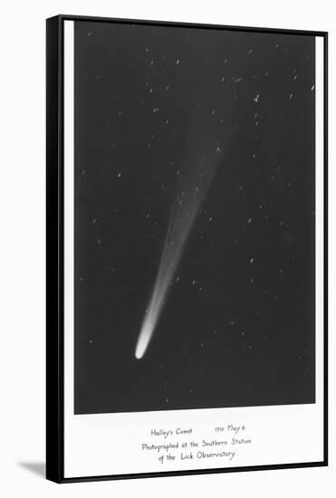 Halley's Comet Photograph-null-Framed Stretched Canvas