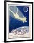 Halley's Comet Soars Over Denmark-Axel Nygaard-Framed Art Print