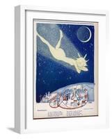 Halley's Comet Soars Over Denmark-Axel Nygaard-Framed Art Print