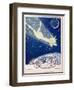 Halley's Comet Soars Over Denmark-Axel Nygaard-Framed Art Print