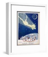 Halley's Comet Soars Over Denmark-Axel Nygaard-Framed Art Print