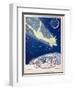 Halley's Comet Soars Over Denmark-Axel Nygaard-Framed Art Print