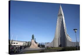 Hallgrimskirja Church, Reykjavik, Iceland, Polar Regions-Ethel Davies-Stretched Canvas
