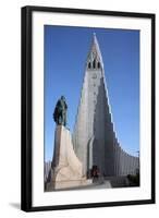 Hallgrimskirja Church, Reykjavik, Iceland, Polar Regions-Ethel Davies-Framed Photographic Print