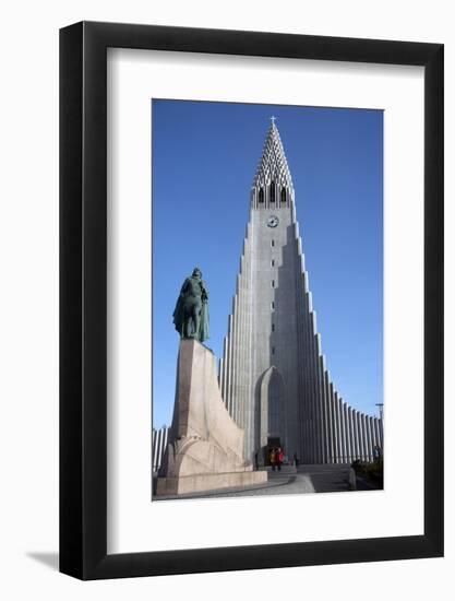 Hallgrimskirja Church, Reykjavik, Iceland, Polar Regions-Ethel Davies-Framed Photographic Print