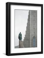 Hallgrimskirkja Lutheran Parish Church, Reykjavik, Iceland, Polar Regions-Michael Snell-Framed Photographic Print