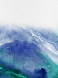 Ocean and Blue Sky Watercolor I-Hallie Clausen-Art Print