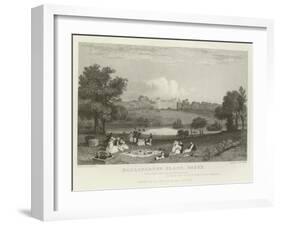 Hallingbury Place, Essex, the Seat of J a Houblen, Esquire-William Henry Bartlett-Framed Giclee Print