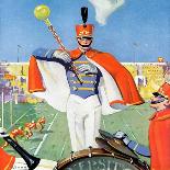 "Drum Major," Country Gentleman Cover, October 1, 1932-Hallman-Framed Stretched Canvas