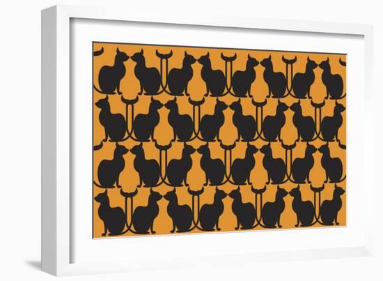 Hallo Handsome Cats-Mindy Howard-Framed Giclee Print