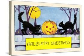 Hallowe'en Greetings-null-Stretched Canvas