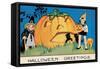 Hallowe'en Greetings-null-Framed Stretched Canvas