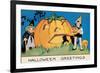 Hallowe'en Greetings-null-Framed Art Print