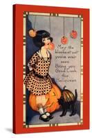Halloween Apple Bobbing-Vintage Apple Collection-Stretched Canvas