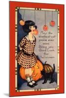 Halloween Apple Bobbing-Vintage Apple Collection-Mounted Giclee Print