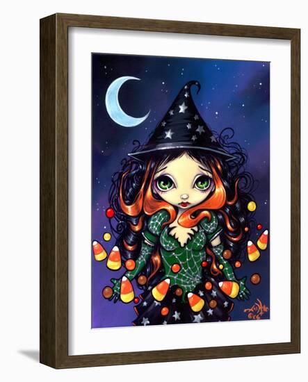 Halloween Art:  Little Candy Witch-Jasmine Becket-Griffith-Framed Art Print