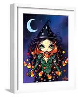 Halloween Art:  Little Candy Witch-Jasmine Becket-Griffith-Framed Art Print