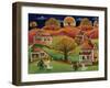 Halloween Autumn Moon-Cheryl Bartley-Framed Giclee Print