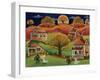 Halloween Autumn Moon-Cheryl Bartley-Framed Giclee Print