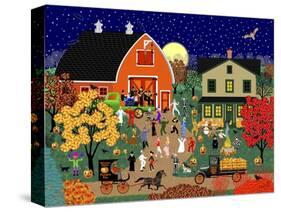 Halloween Barn Dance-Mark Frost-Stretched Canvas