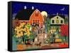 Halloween Barn Dance-Mark Frost-Framed Stretched Canvas
