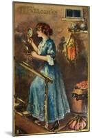 Halloween Blue Dress Mirror-Vintage Apple Collection-Mounted Giclee Print