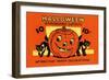 Halloween Cardboard Cutouts-null-Framed Art Print