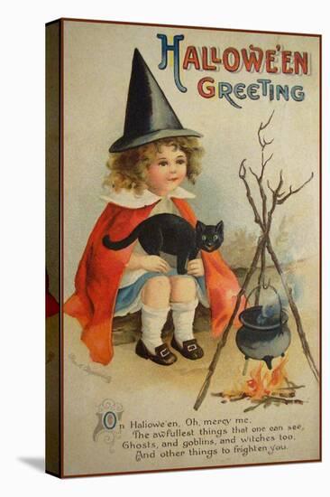 Halloween Cauldron-Vintage Apple Collection-Stretched Canvas
