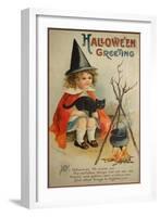 Halloween Cauldron-Vintage Apple Collection-Framed Giclee Print