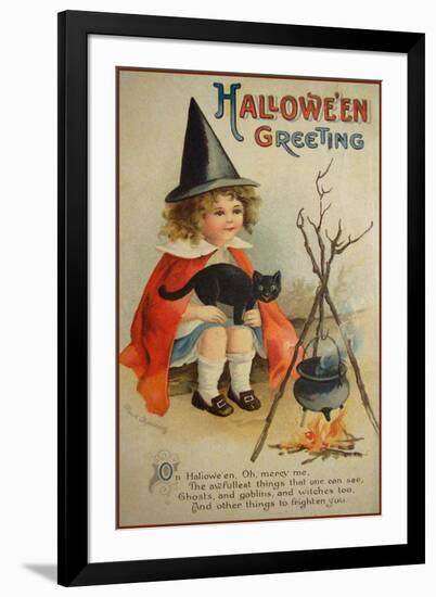 Halloween Cauldron-Vintage Apple Collection-Framed Giclee Print