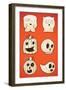 Halloween Characters-artplay-Framed Art Print