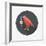 Halloween Crow and Eyeball Flat Icon with Long Shadow,Eps10-eatcute-Framed Art Print