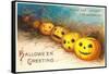 Halloween, Curiouser and Curiouser, Jack O'Lanterns-null-Framed Stretched Canvas