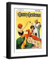 "Halloween Dance," Country Gentleman Cover, October 1, 1928-Ray C. Strang-Framed Giclee Print