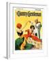 "Halloween Dance," Country Gentleman Cover, October 1, 1928-Ray C. Strang-Framed Giclee Print