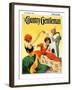 "Halloween Dance," Country Gentleman Cover, October 1, 1928-Ray C. Strang-Framed Giclee Print