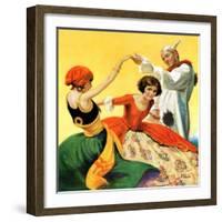 "Halloween Dance,"October 1, 1928-Ray C. Strang-Framed Giclee Print