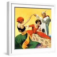 "Halloween Dance,"October 1, 1928-Ray C. Strang-Framed Giclee Print