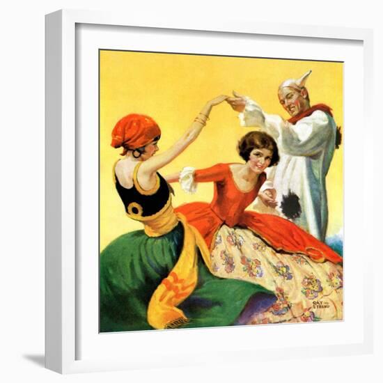 "Halloween Dance,"October 1, 1928-Ray C. Strang-Framed Giclee Print