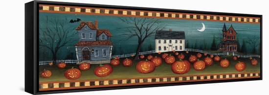 Halloween Eve Crescent Moon-David Carter Brown-Framed Stretched Canvas