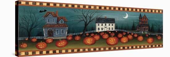 Halloween Eve Crescent Moon-David Carter Brown-Stretched Canvas