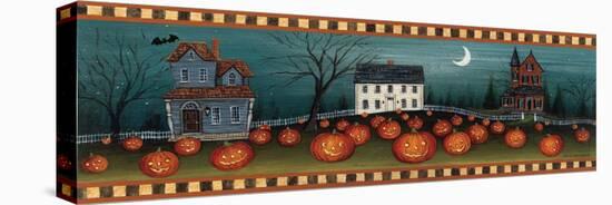 Halloween Eve Crescent Moon-David Carter Brown-Stretched Canvas