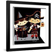 Halloween Friends - Jack & Jill-Bob Milnazik-Framed Giclee Print