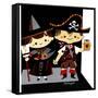 Halloween Friends - Jack & Jill-Bob Milnazik-Framed Stretched Canvas