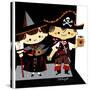 Halloween Friends - Jack & Jill-Bob Milnazik-Stretched Canvas